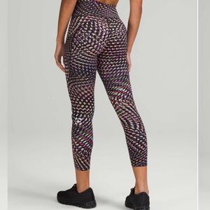 Lululemon 🦄SeaWheeze Fast and Free High-Rise - 25" To The Beat Raspberry Multi